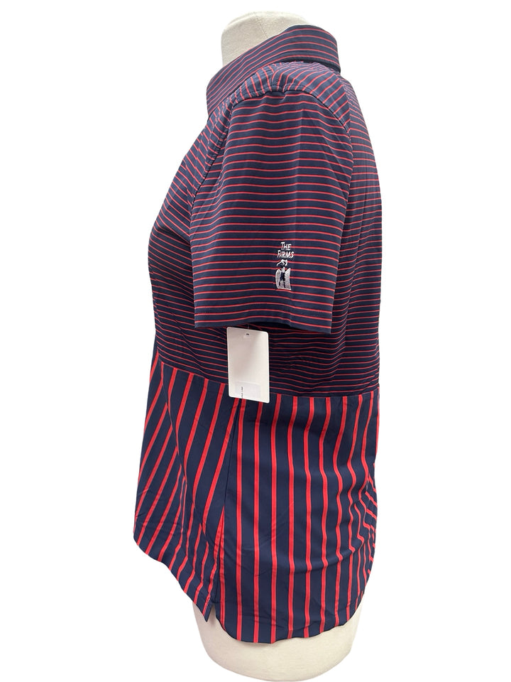 G/Fore Short Sleeve Striped Top - Black/Red - Large