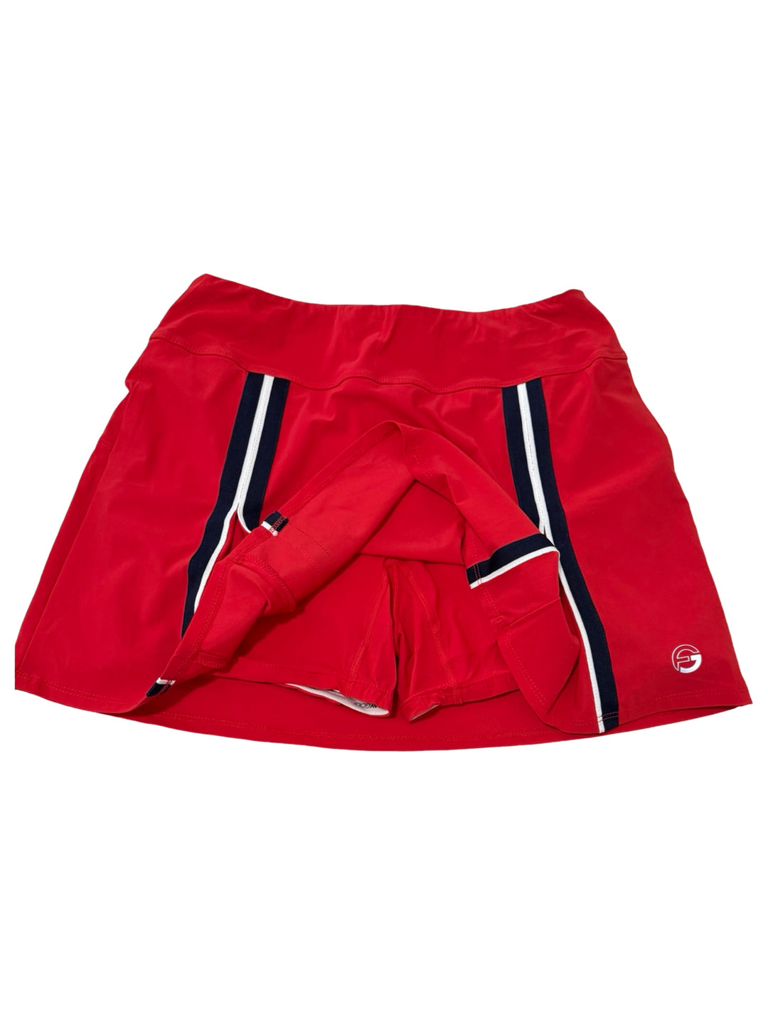 Foray Golf America Braid Trim Skirt - Red - Medium