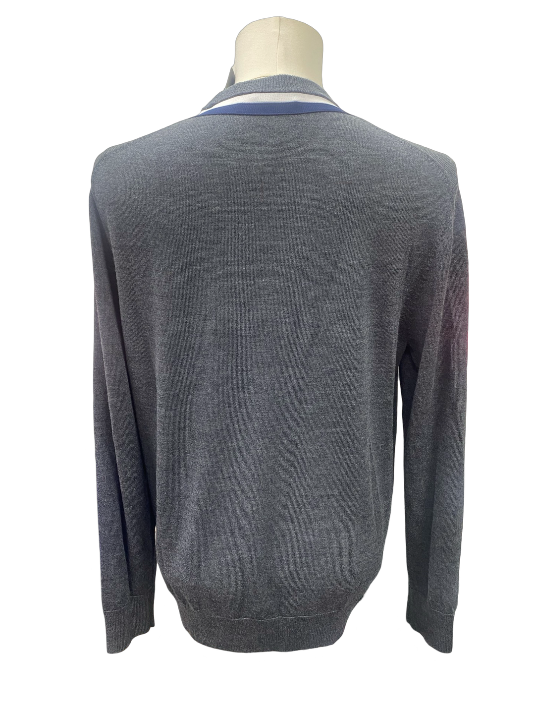 G/FORE MEN'S COLOURBLOCK INTARSIA CREWNECK MERINO WOOL SWEATER- MEDIUM