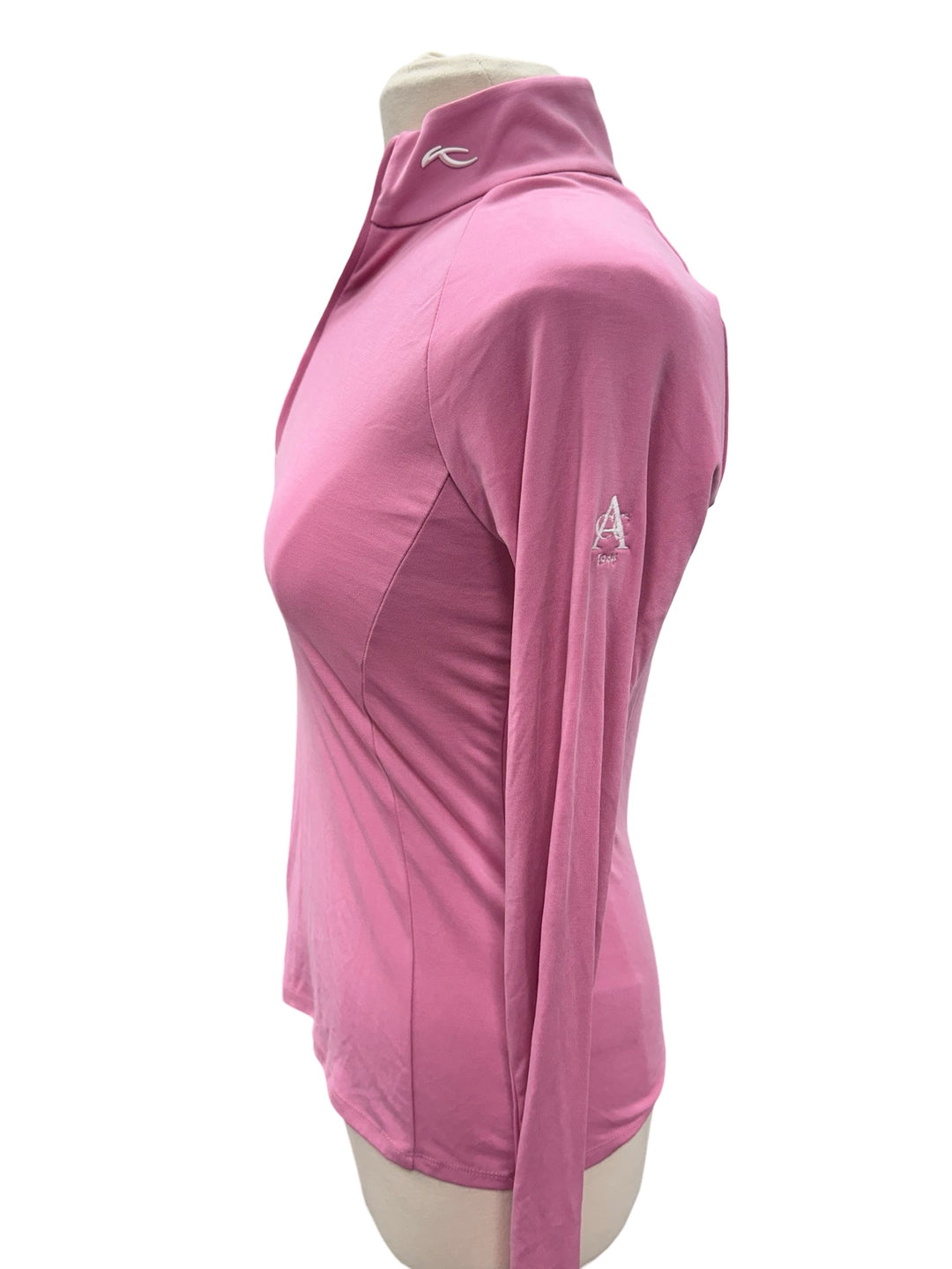 Kjus Hyannis Port Midlayer L/S Half Zip- Pink Sorbet- Small