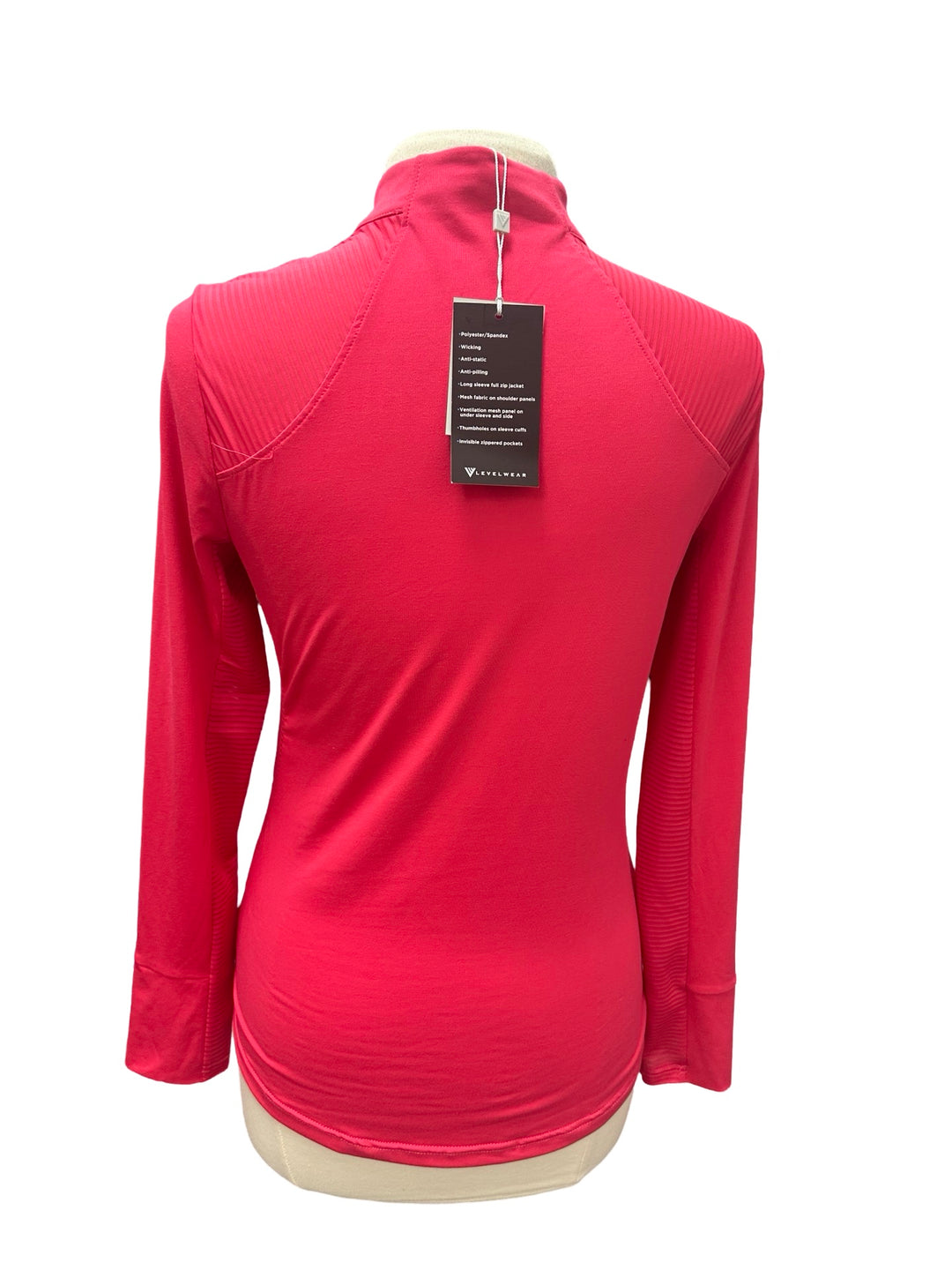 Levelwear Tessa Full Zip Up Jacket - Pink - Small - NWT (FINAL SALE ITEM)