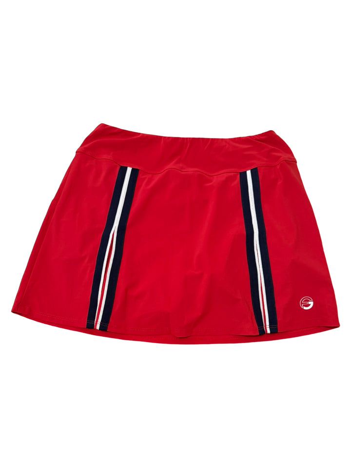 Foray Golf America Braid Trim Skirt - Red - Medium