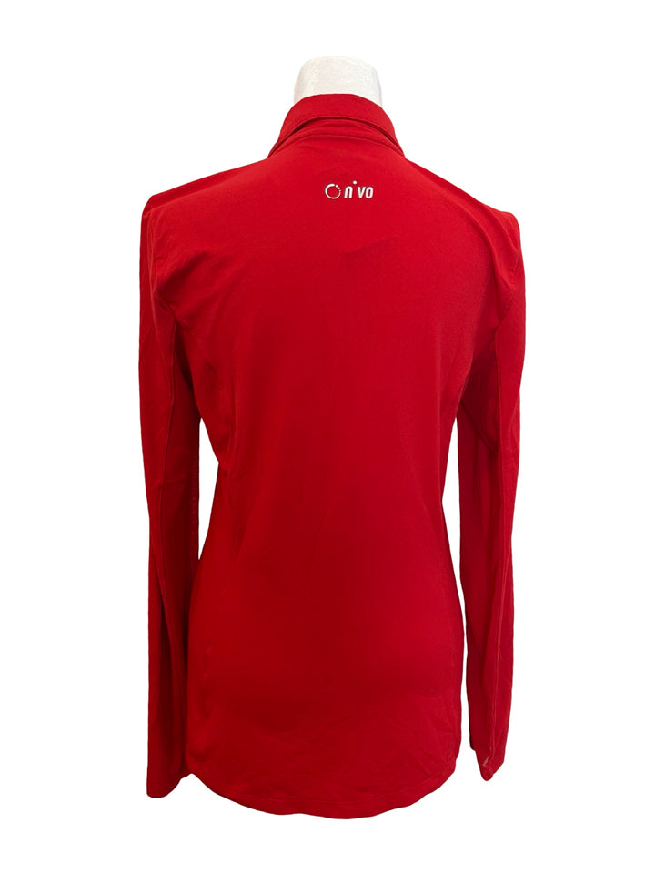 Nivo Long Sleeve Quarter Zip - Small - Red