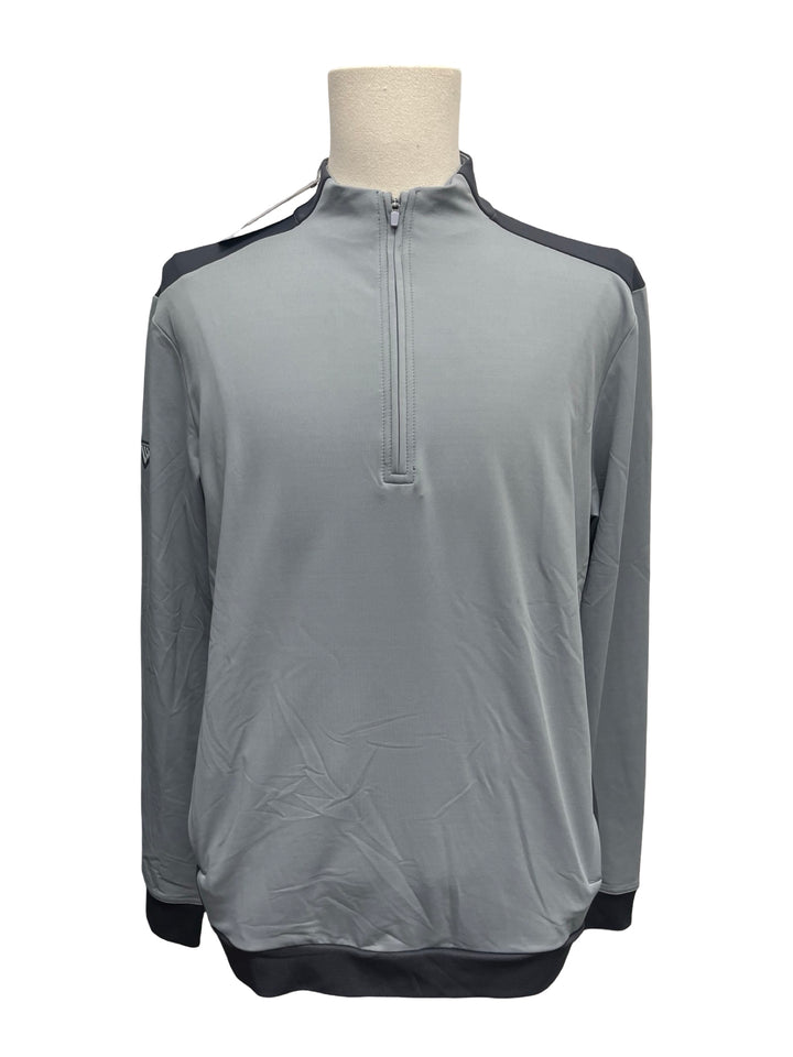 Mens Levelwear Crosswind Midlayer - Gray - Medium - NWT (FINAL SALE ITEM)