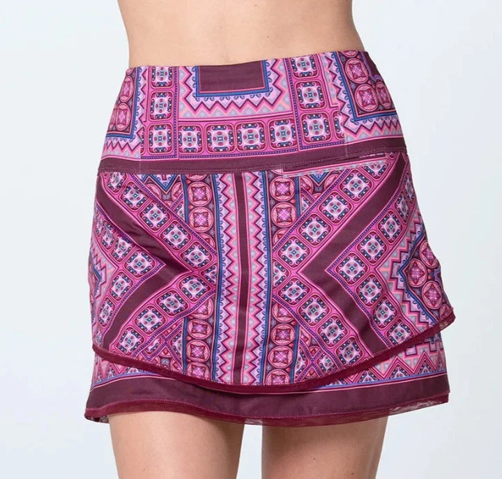 Lucky In Love Women's Golf Skort (15.5") - Positano Raspberry