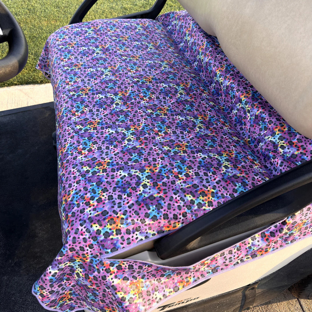 Best of Golf America Double Sided Golf Cart Seat Cover - Jungle Fairway - Skorzie
