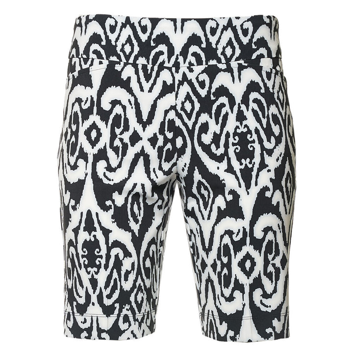 IBKUL Womens Pull On Doreen Shorts (17') - Black/White