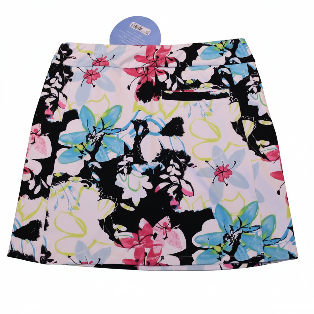 SanSoleil Womens Floral Pull On Skort (16') - Twilight/Multi