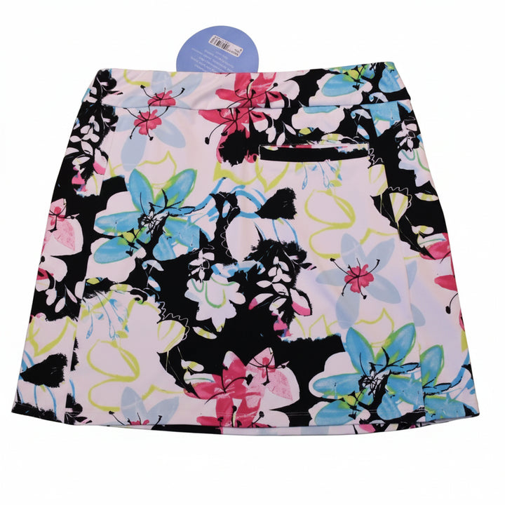 SanSoleil Womens Floral Pull On Skort (16') - Twilight/Multi
