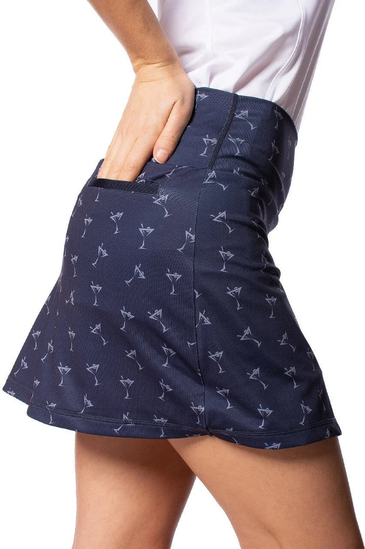Golftini Womens Shaken Asymmetrical Skort (16) - Navy