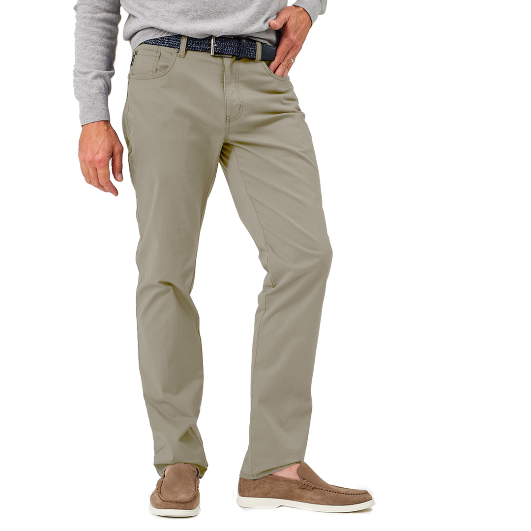 Dunning Golf: Glendale Sateen Performance Pant: Army Green 34X32 - Skorzie
