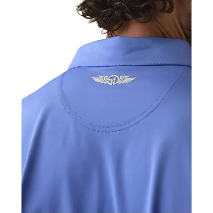 Straight Down Mens Sullivan Short Sleeve Polo - Periwinkle