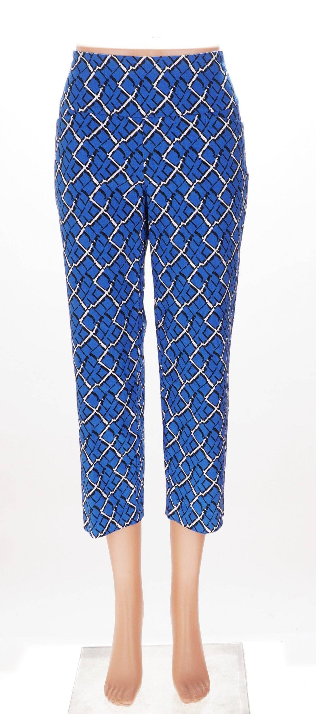 Swing Control Swing Control Cropped Pants - Turkish Sea Squares - Size 6