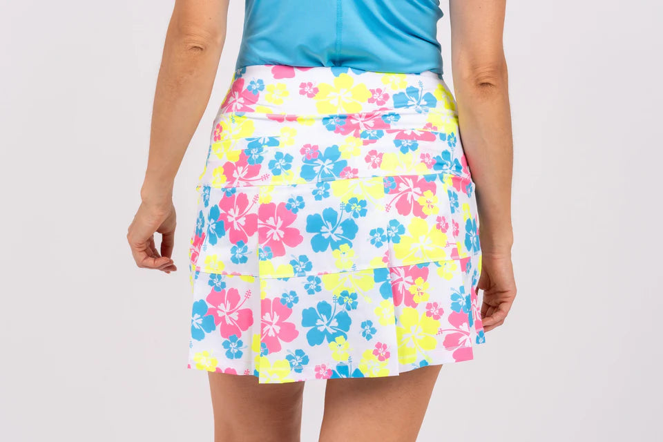 TJ Sport Tour Skort - Neon Hibiscus