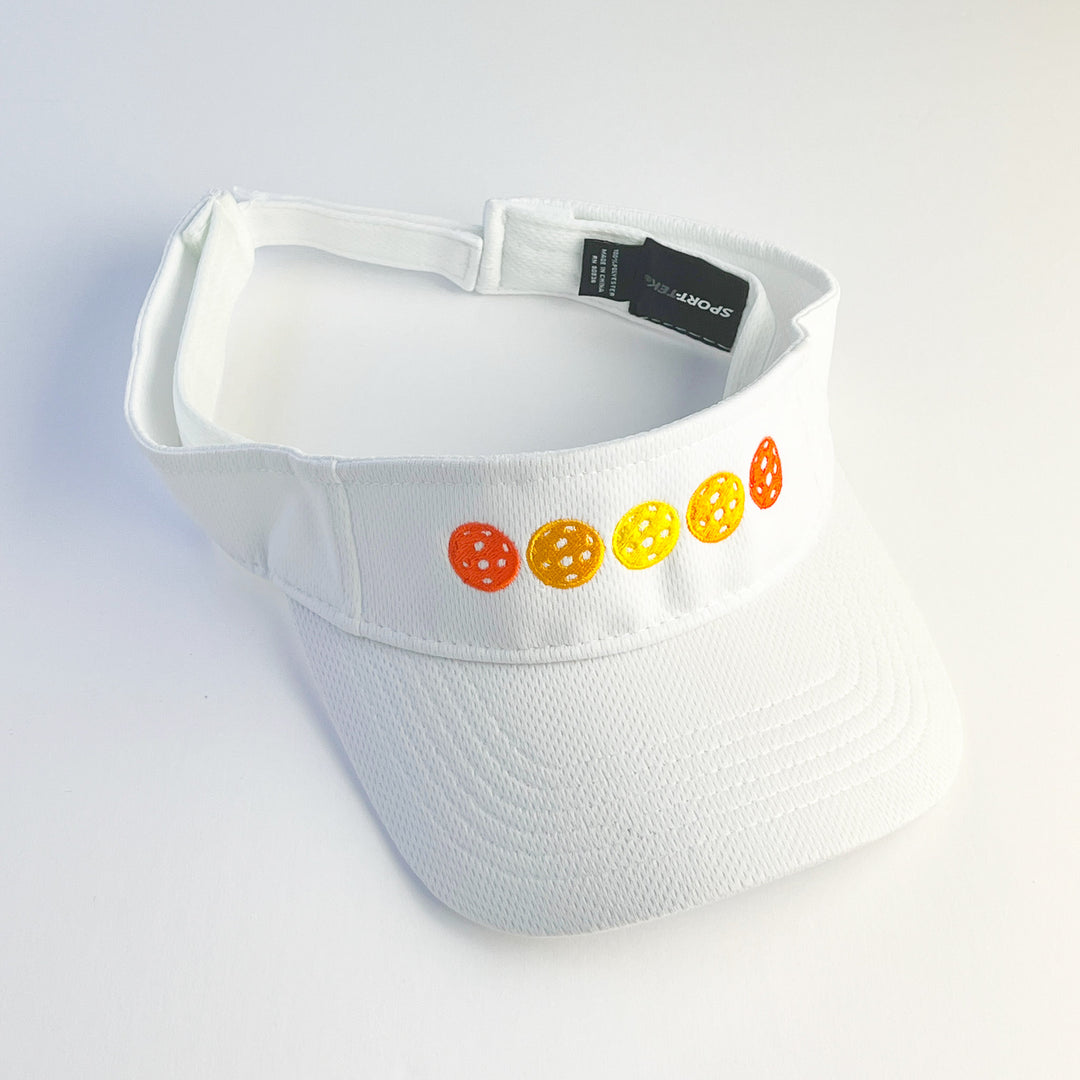 PB & Jelly Five Pickleball Visor - White