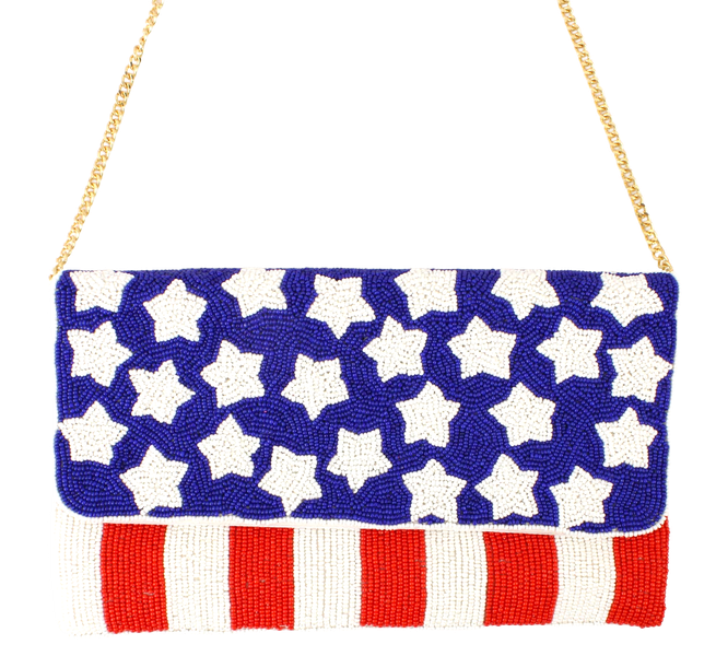 Best Of Golf America Beadie Clutch - USA Flag
