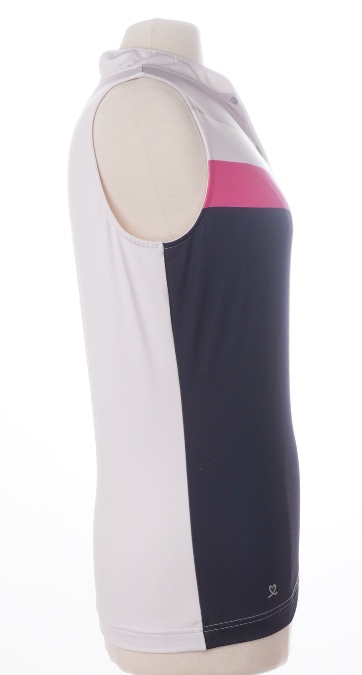Daily Sport Color Parallel Sleeveless Top - Size Large - Skorzie