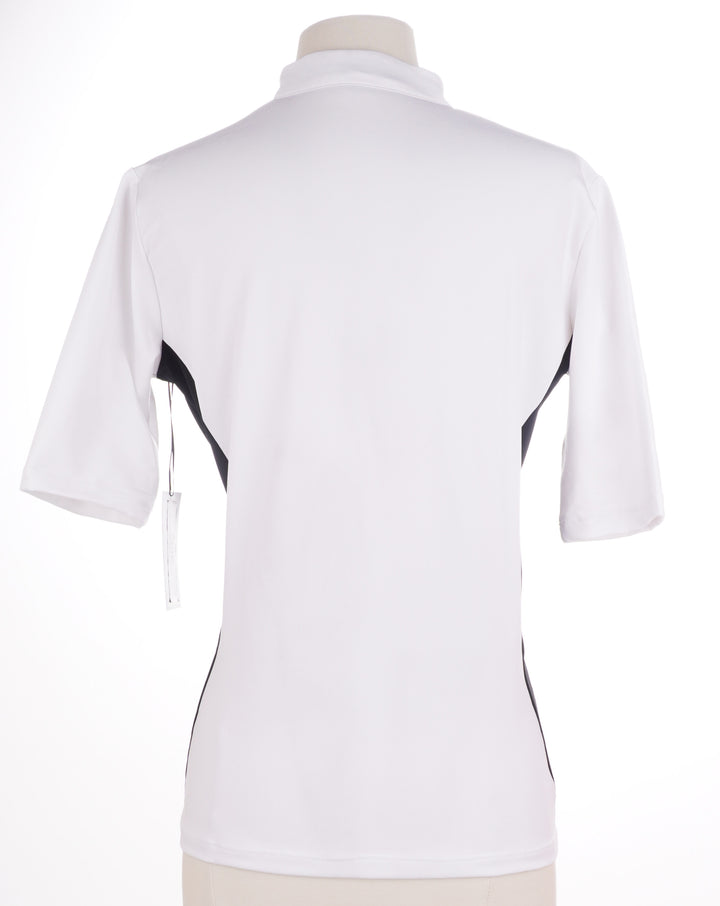 Goldenwear Forgiving Rhinestone Short Sleeve - White/Black - Skorzie