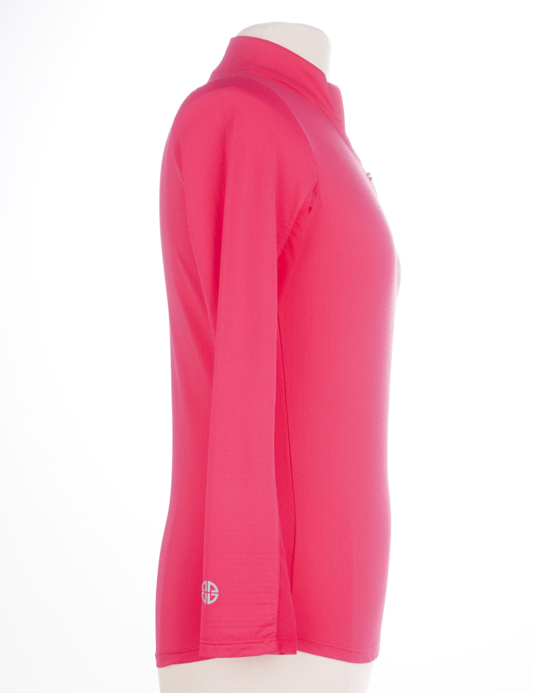G-Lifestyle Zip Mock Long Sleeve - Coral - Size X-Small - Skorzie