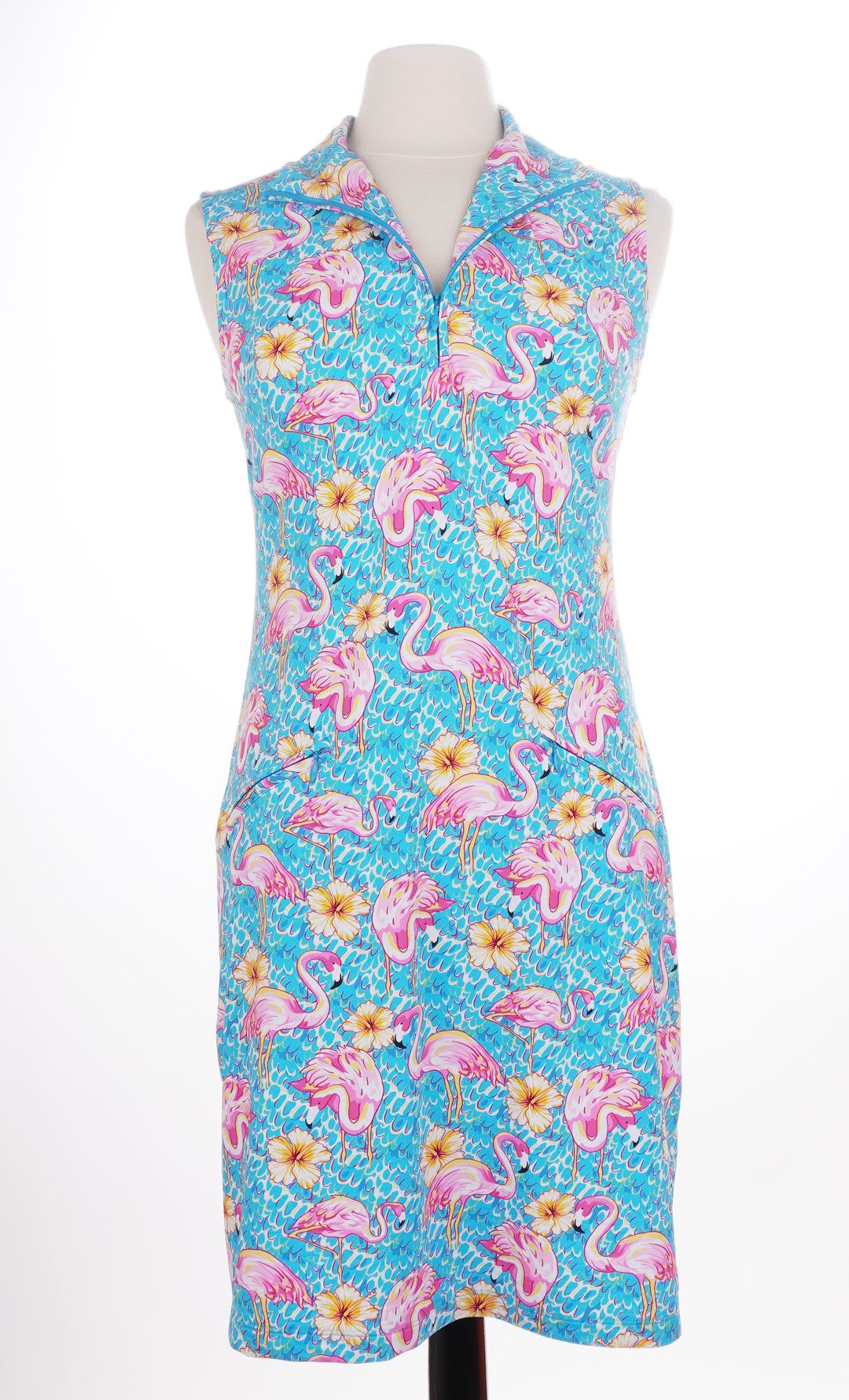 IBKUL Penny Print Sleeveless Dress - Size Small - Skorzie