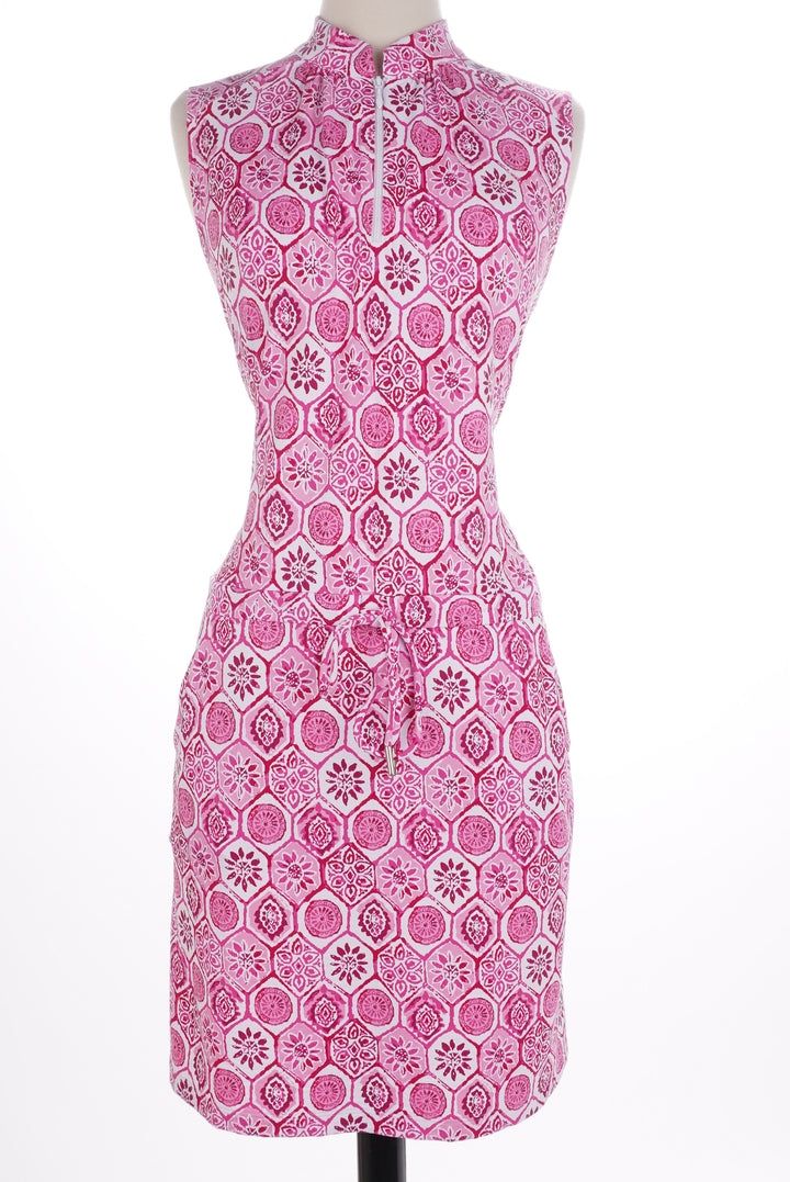 IBKUL Terra Print Sleeveless Dress - Size Small - Skorzie