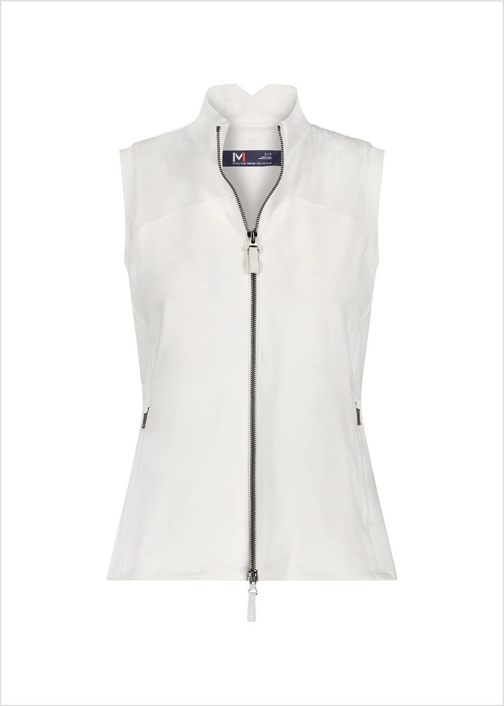 Movetes Sustainable Impact Zip Vest - Linen White - Skorzie