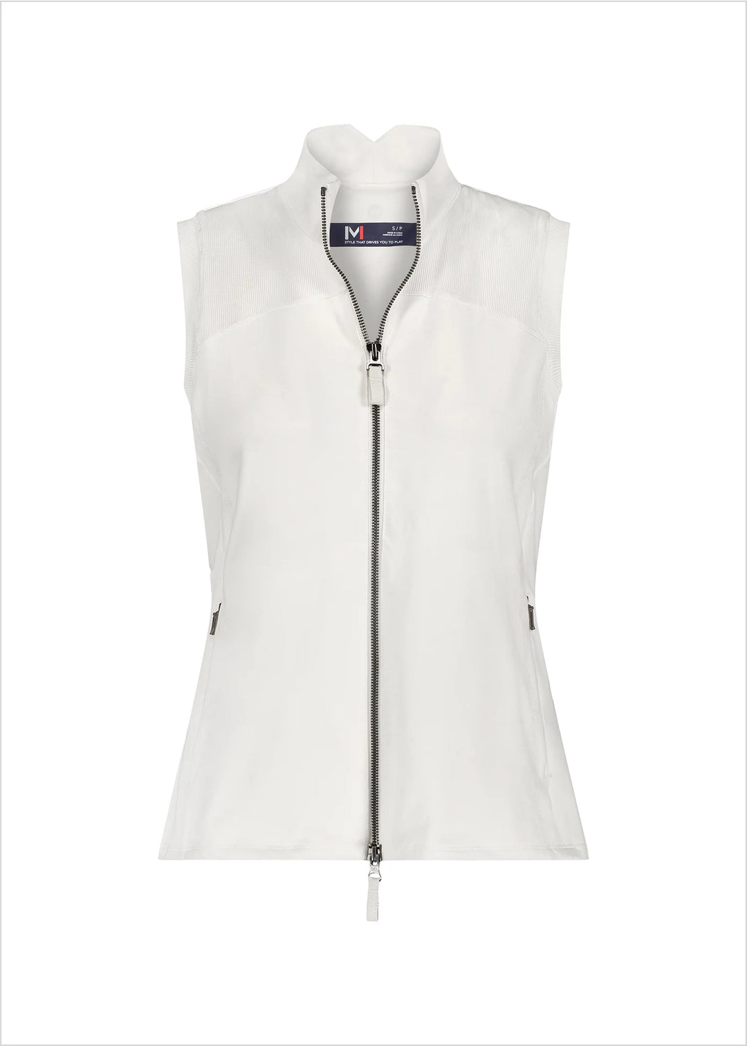 Movetes Sustainable Impact Zip Vest - Linen White - Skorzie