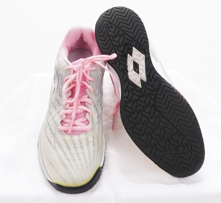 Lotto Mirage 300 Speed Tennis Shoes - White/Pink - Size 10 - Skorzie