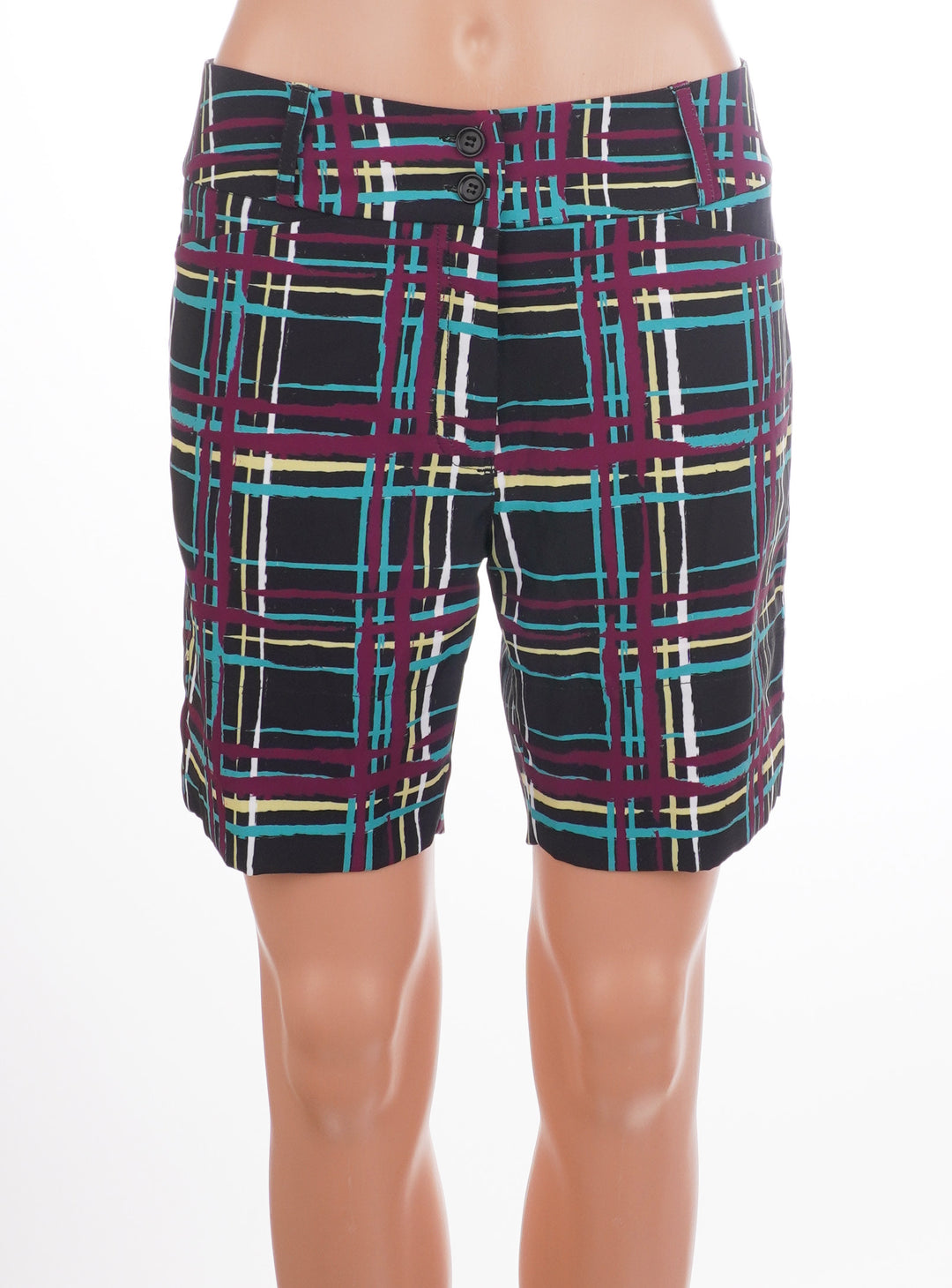 Lija Multicolored Plaid Shorts - Size 2 - Skorzie