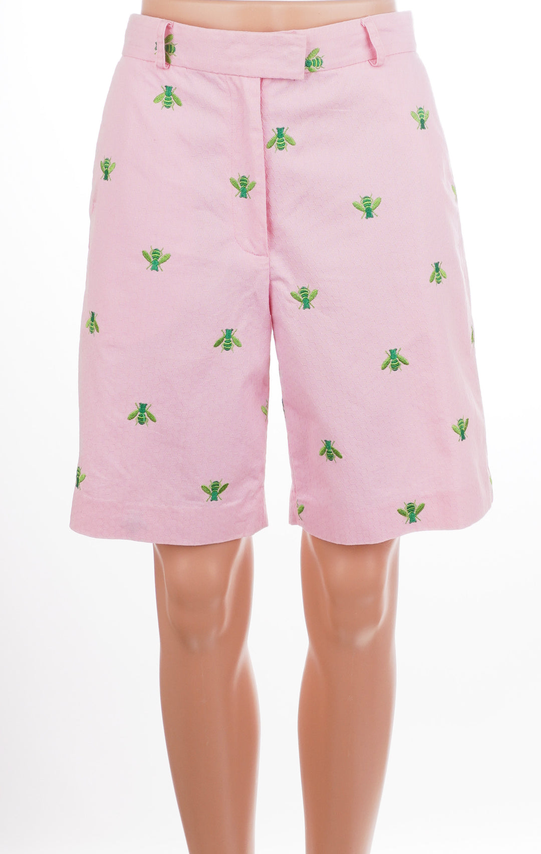 Lilly Pulitzer Honeycomb Bee Shorts - Pink/Green - Size 2 - Skorzie