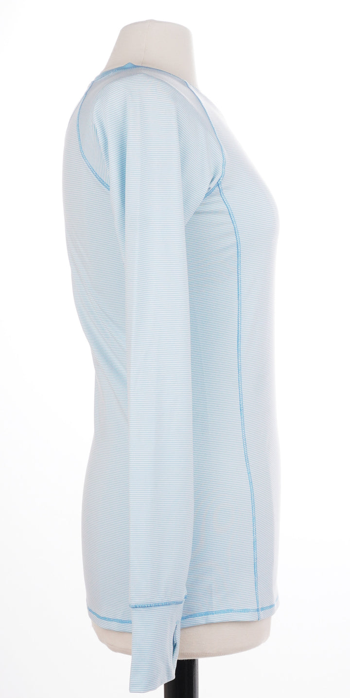 FootJoy Blue/White Stripe Long Sleeve - Size Small - Skorzie