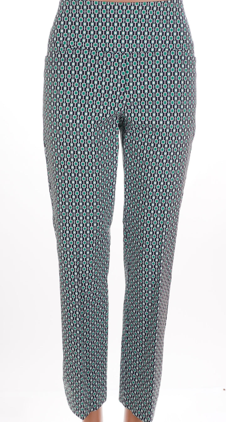 Swing Control Techno Stretch Printed Ankle Pant - Nexus - Size 6 - Skorzie