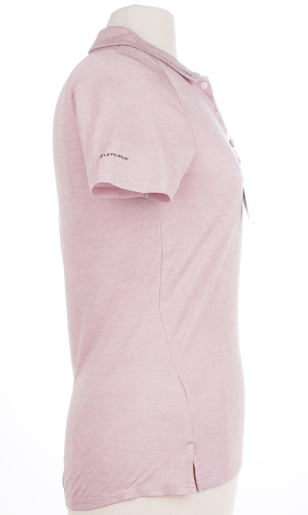 Levelwear Andie Club Collar Short Sleeve - Heather Bloom - Size Small - Skorzie