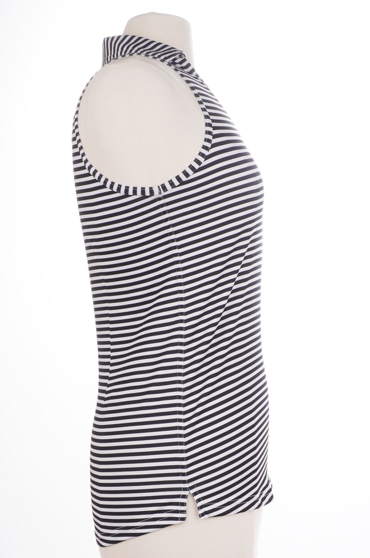 Jofit Stripe Sleeveless Top - Black/White - Size Small - Skorzie