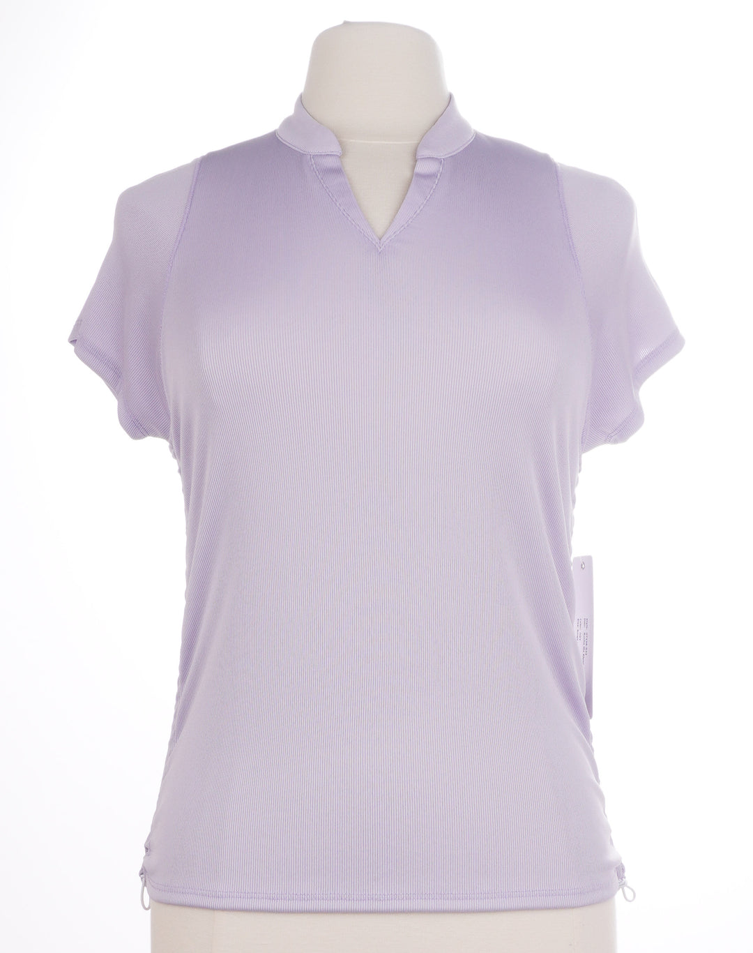 Lucky in Love Ruche Me Along Short Sleeve - Lilac - Size Small - Skorzie