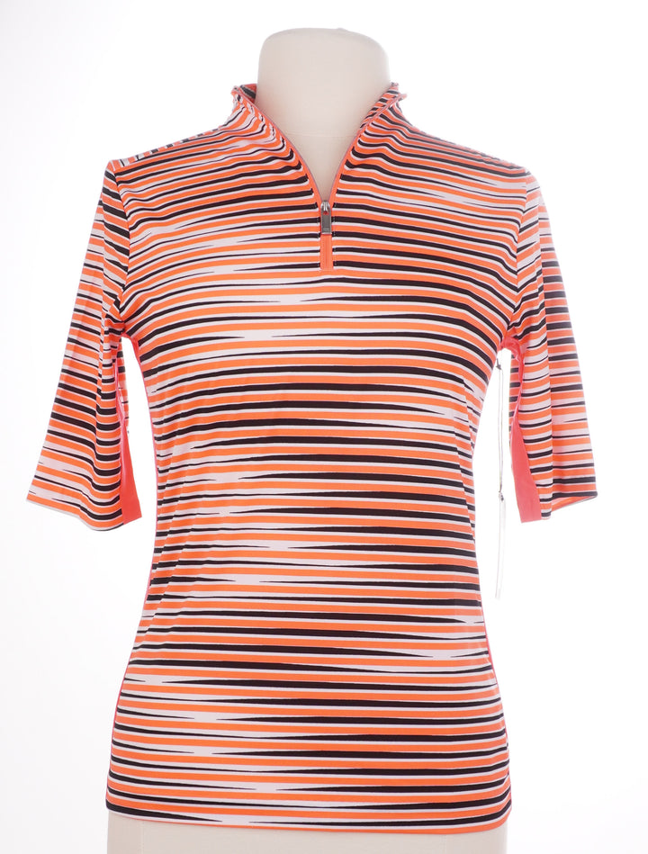 Tail Waning Stripe Short Sleeve - Multicolored - Size Small - Skorzie