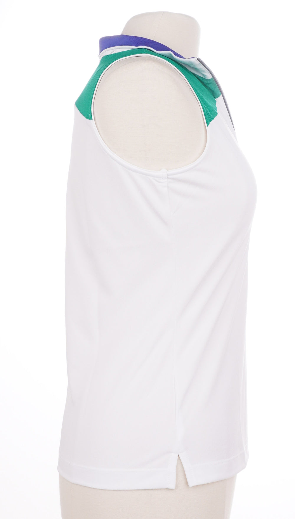 Tail Colorblock Sleeveless Top - White/Blue/Green - Size Small - Skorzie