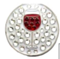 Best Of Golf America Magnetic Crystal Ball Marker - Wine Glass - Skorzie
