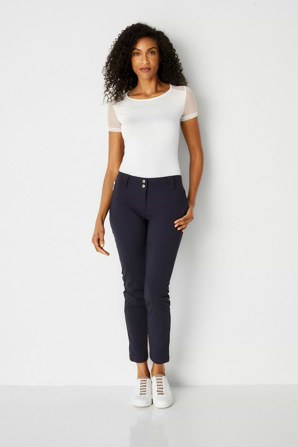 Anatomie X-Small / White Anatomie Susan Ankle Pants with Zip Detail