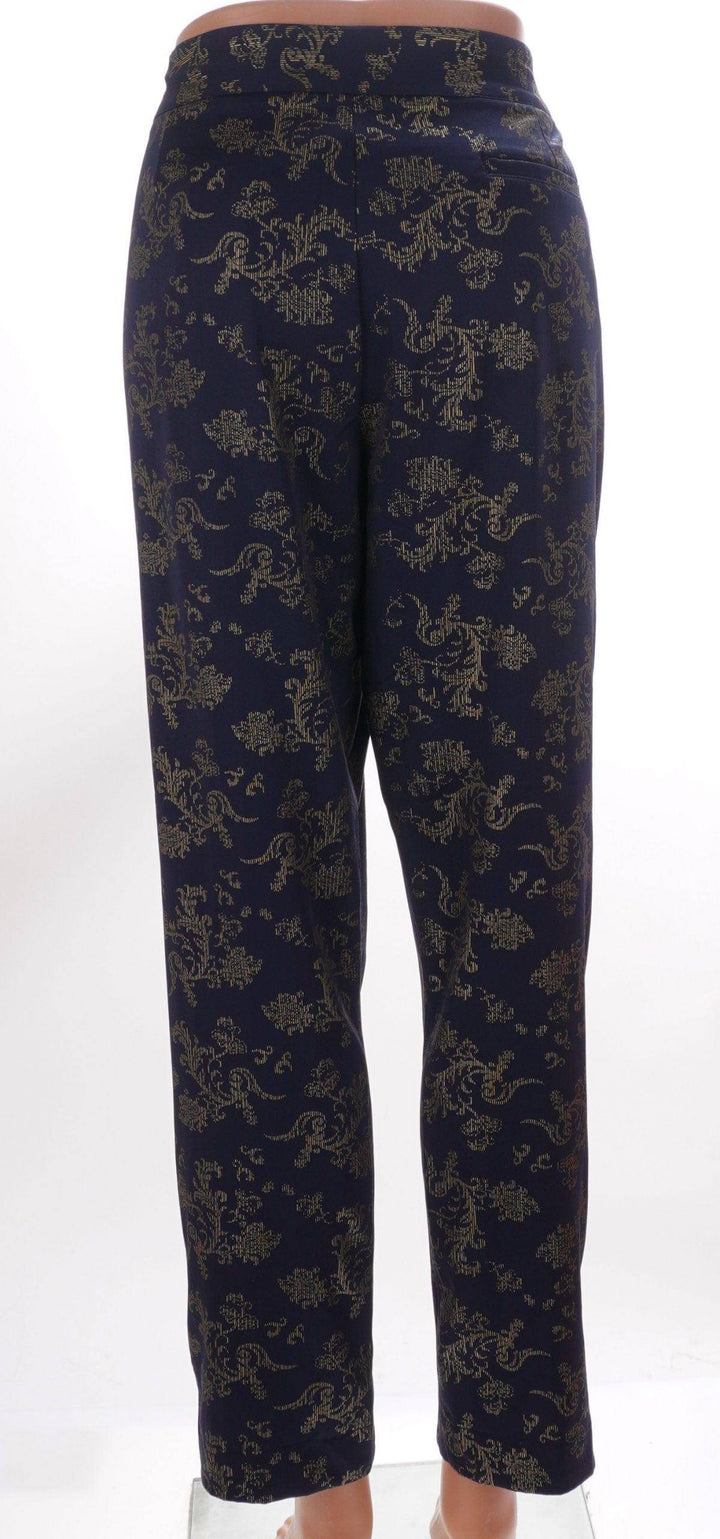Greg Norman 14 / Navy / Consigned Greg Norman Pants - Navy-Gold - Size 14