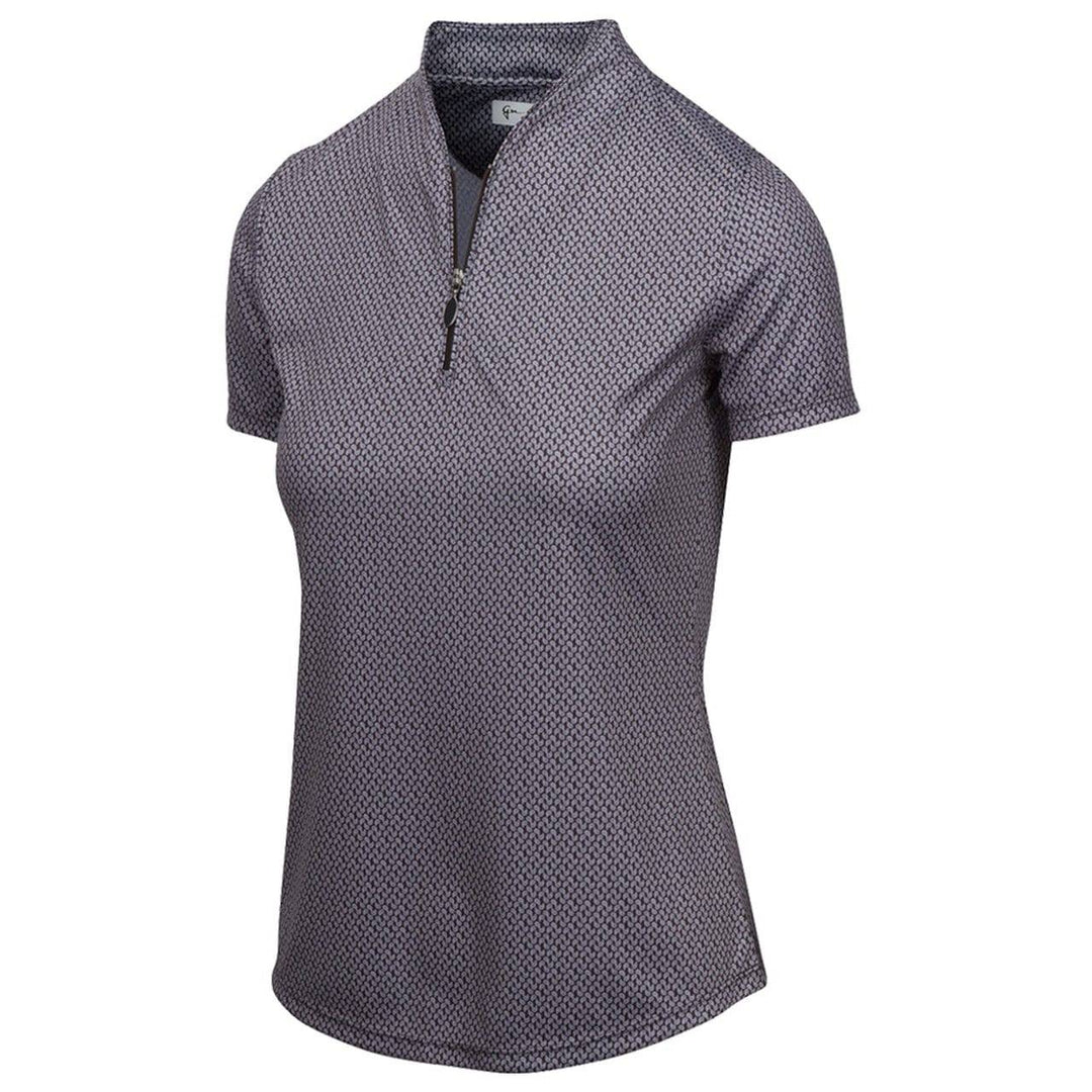 Greg Norman Medium / Black Greg Norman ML75 2Below Paisley Short Sleeve Golf Top - Black - Size Medium