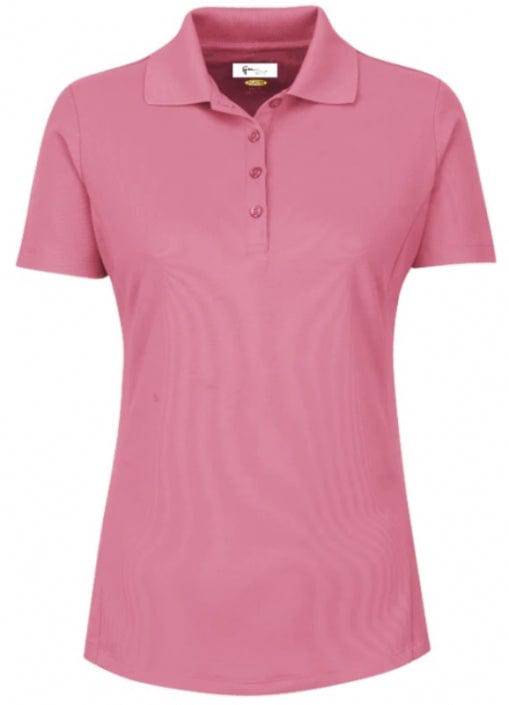 Greg Norman Pink Sky / Medium Greg Norman Short Sleeve Golf Polo - Size Medium (Final Sale Item)