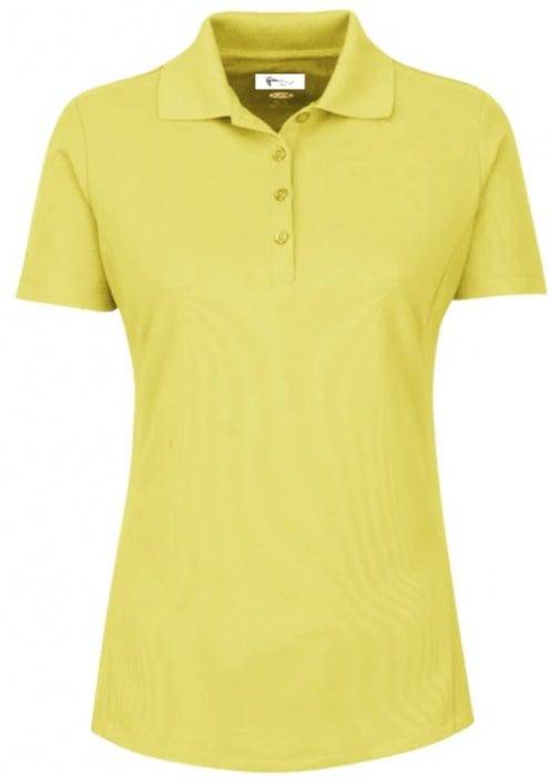 Greg Norman Yellow / Medium Greg Norman Short Sleeve Golf Polo - Size Medium (Final Sale Item)