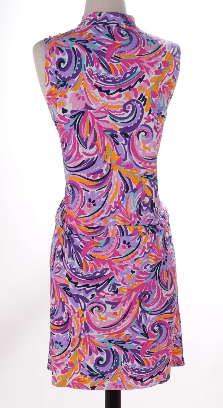 Ibkul Multicolor / Small IBKUL Sleeveless Dress - Bright Swirl - Size Small