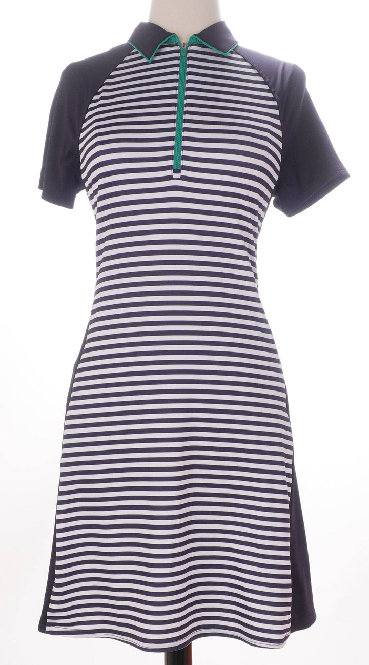 Jofit Navy Stripe / Extra Small / Consigned Jofit Short Sleeve Dress - Navy Stripe - Size Extra Small