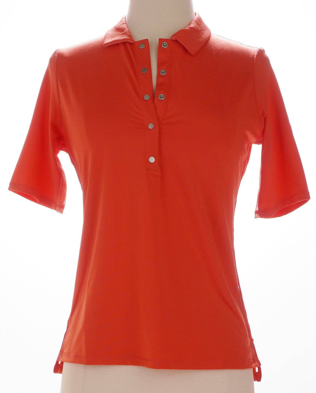 Lucky in Love Lucky in Love Le Snap Half Sleeve Polo - Flame (Final Sale Item)