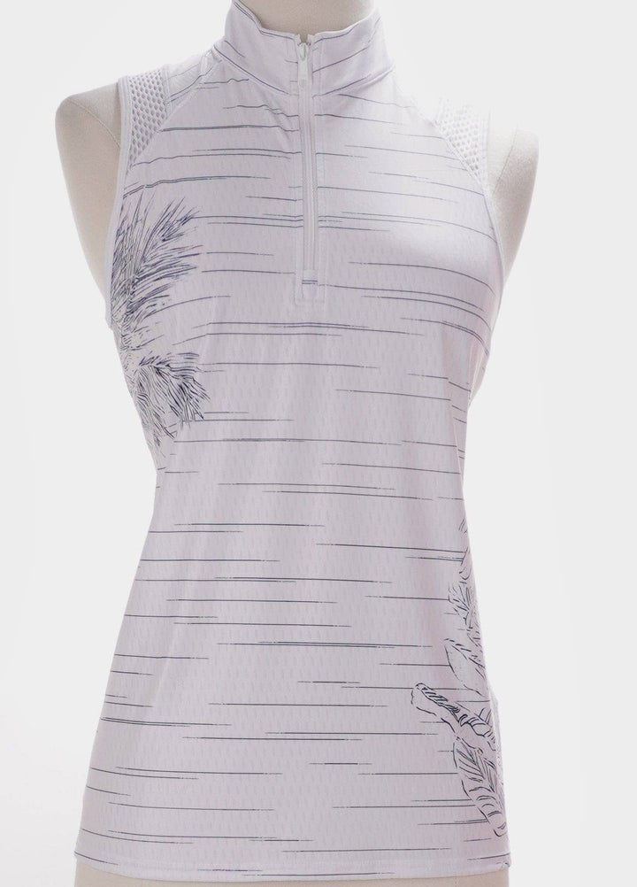 Lucky in Love Small / White Lucky in Love Palms D' Amour Tank - White - Size Small