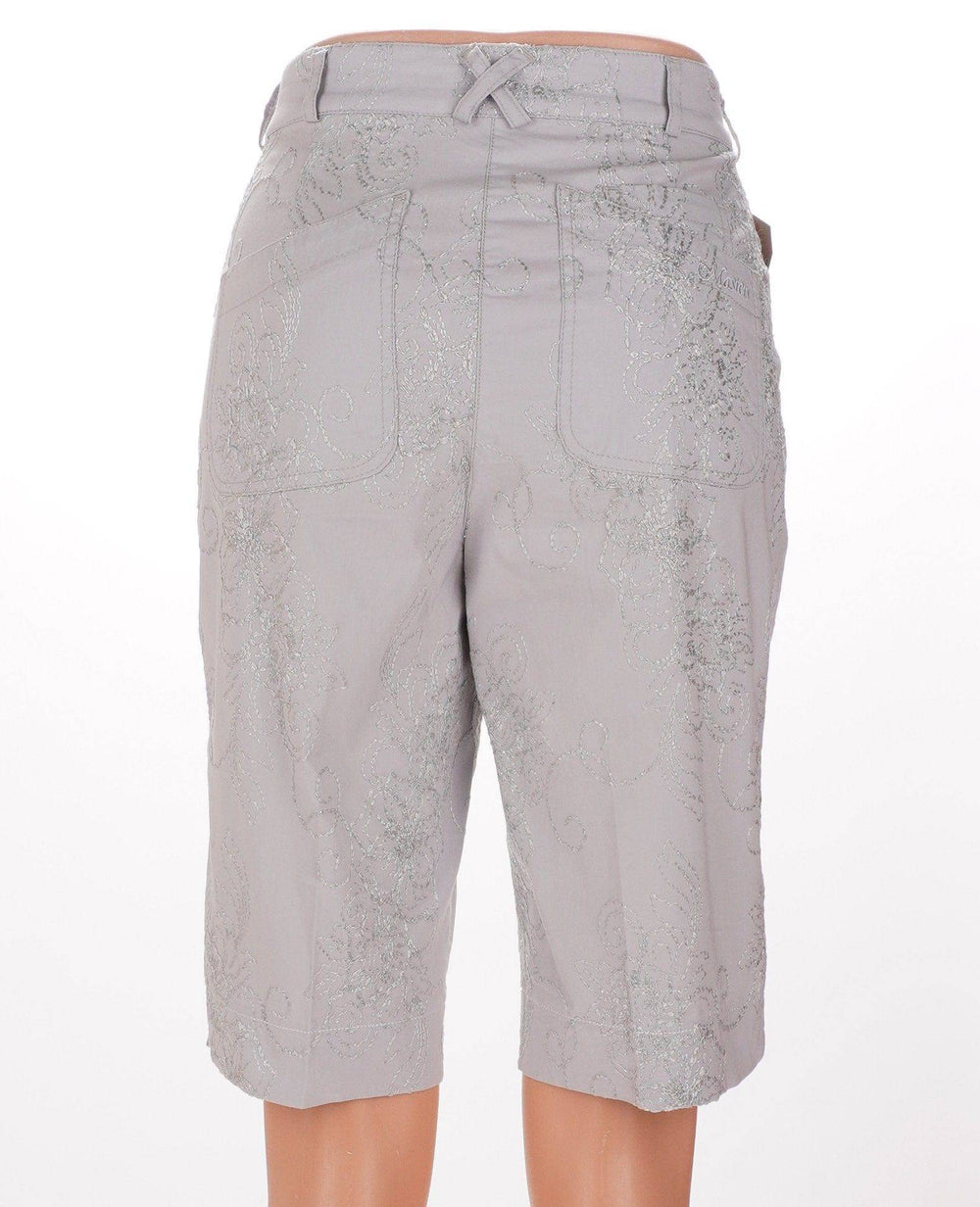 Masters Grey / Consigned / 8 Masters Floral Bermuda Shorts- Grey - Size 8