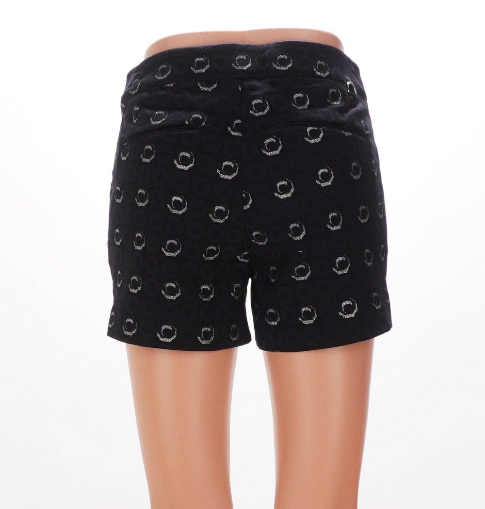 Movetes Movetes Trudy Shorts - Black-Navy with Silver Lurex