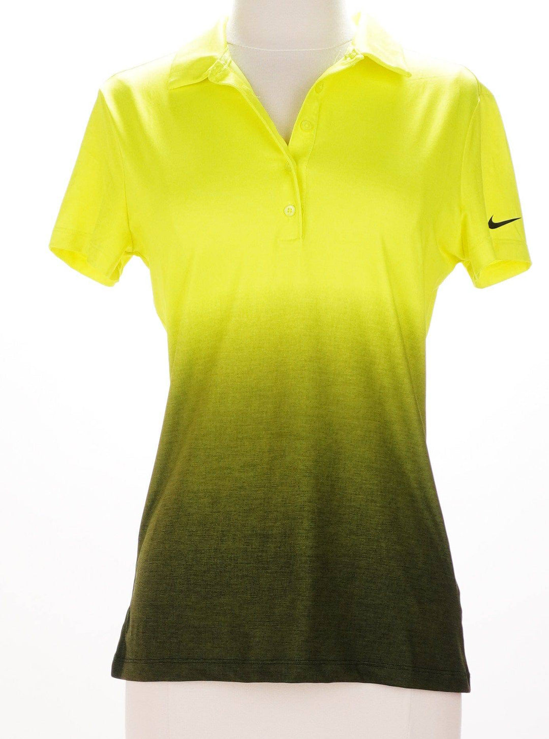 Nike Small / Yellow / Consigned Nike Short Sleeve Golf Shirt - Neon Yellow-Gray - Size Small